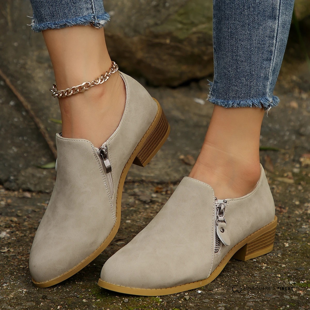 Eleanor™ Orthopedic Zip-Up Ankle Boots